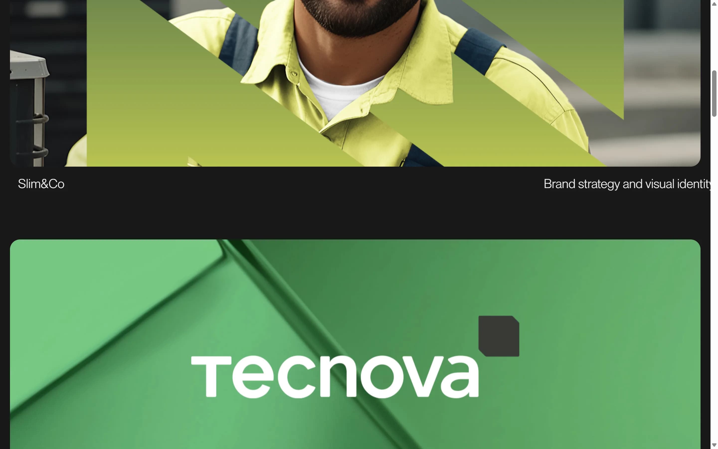 Destaque do site Anselmi Branding