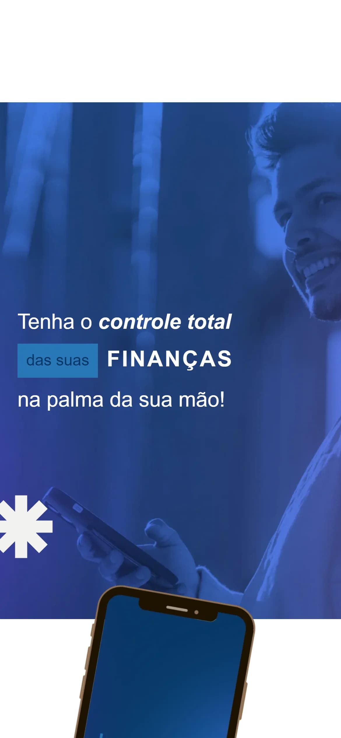 Seção interna no celular