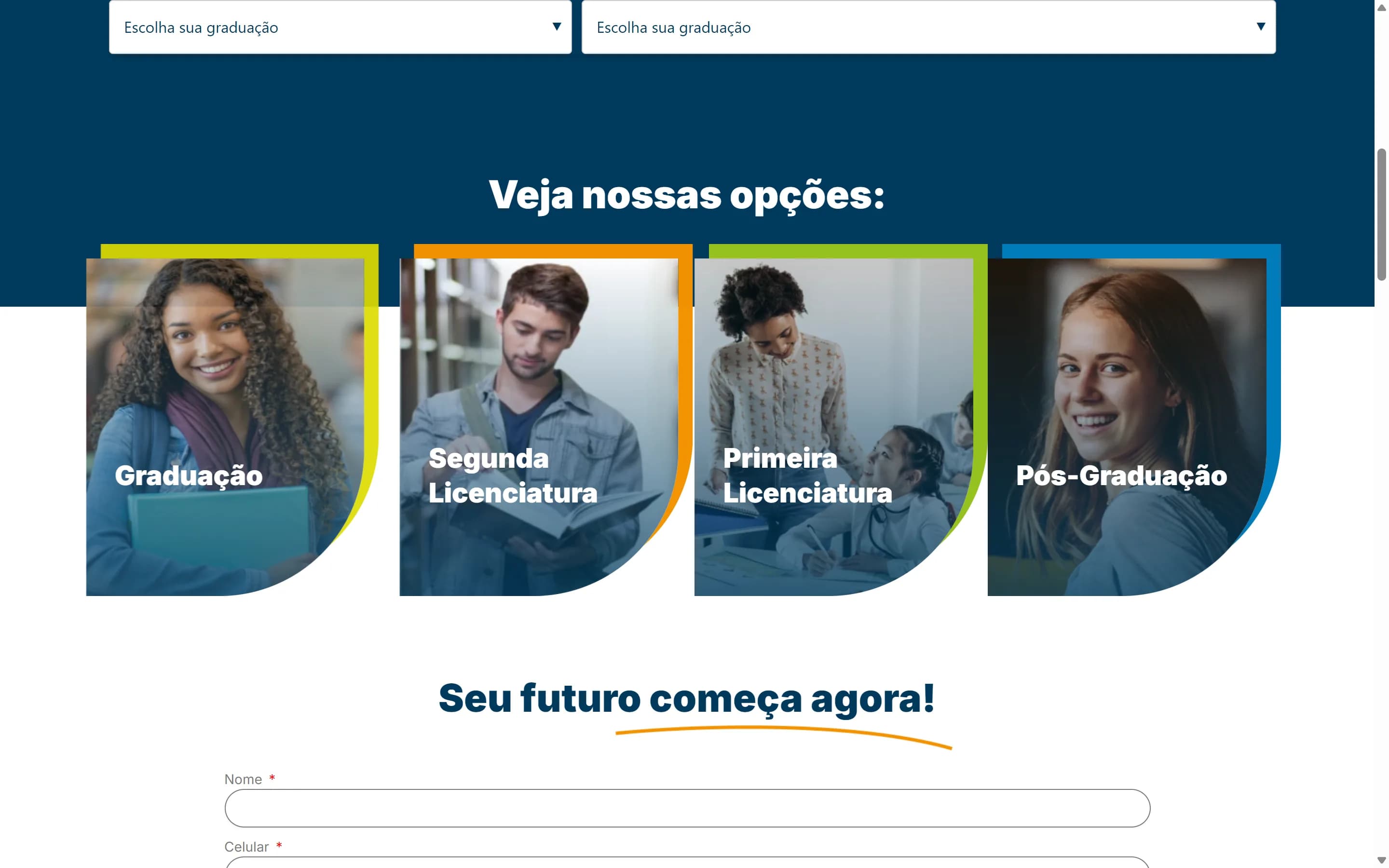 Destaque do site FAUSP