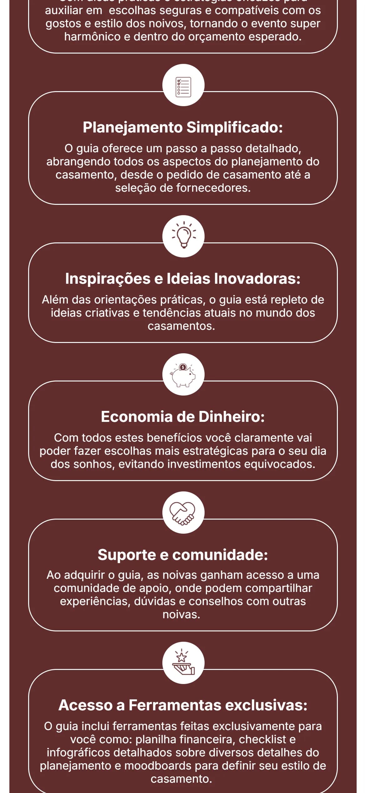 Seção interna no celular