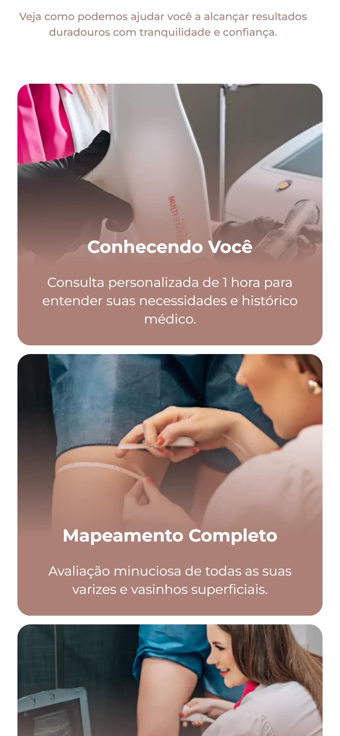 Seção interna no celular